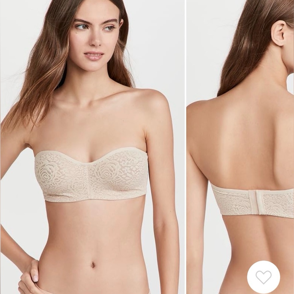 Wacoal Lace Bandeau Bra in Nude